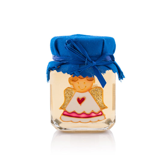 Ručne maľovaný pohár s medom anjel malý