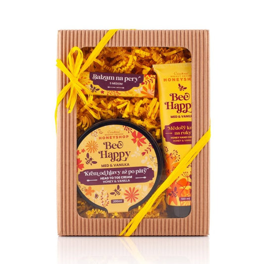 Kozmetická medová krabička Bee Happy trio